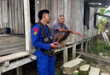 Polisi RW Imbau Kamtibmas kepada Masyarakat di Pesisir DAS Barito