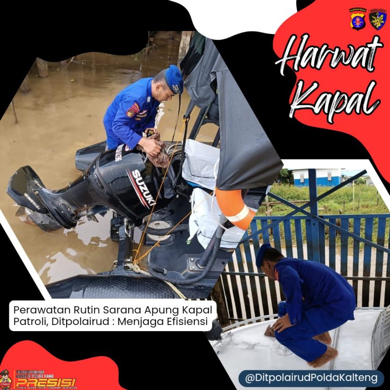 Ditpolairud Jaga Efisiensi Melalui Perawatan Rutin Sarana Apung Kapal Patroli