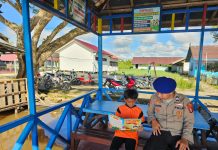 Anak-Anak Perluas Wawasan di PBMH Dirpolairud Polda Kalteng