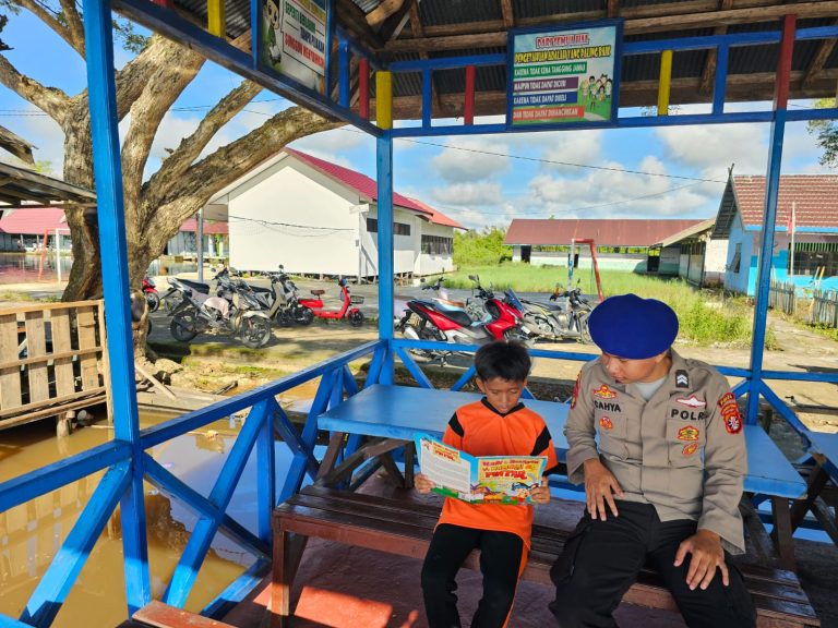Anak-Anak Perluas Wawasan di PBMH Dirpolairud Polda Kalteng