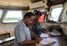 Patroli Rutin Ditpolairud Polda Kalteng, Demi Keselamatan Pelayaran di DAS Mentaya