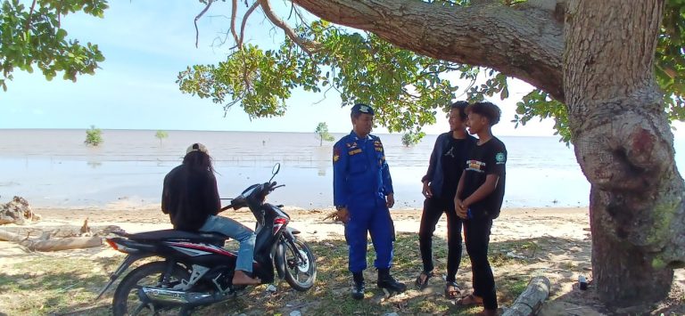Personel Ditpolairud Pastikan Kamtibmas di Kampung Keramat Kondusif