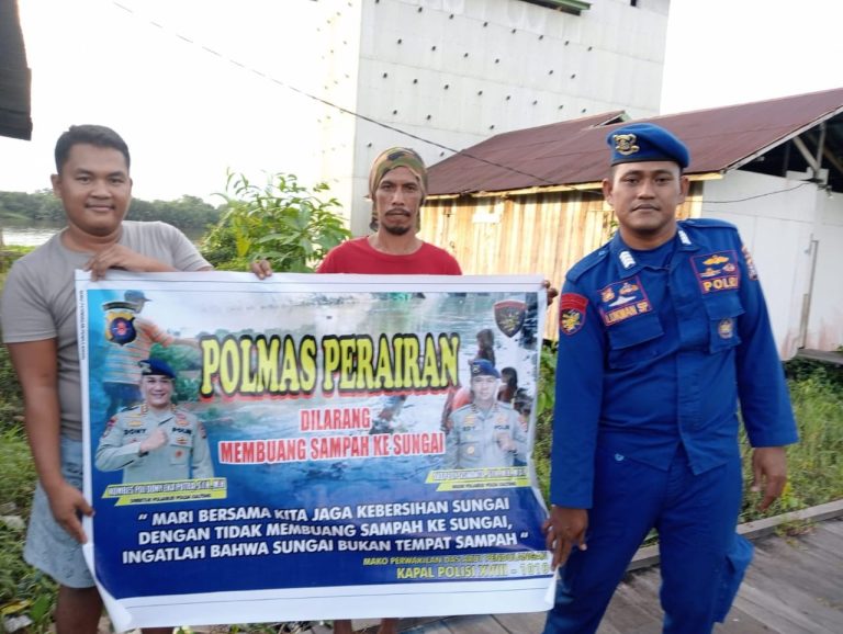 Jaga Kebersihan Sungai, Ditpolairud Ajak Masyarakat Bersama-Sama Peduli