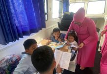 Ditpolairud Polda Kalteng dan Bhayangkari Selenggarakan Perpustakaan Terapung