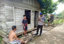 Ditpolairud Sisipkan Pesan Kamtibmas saat Sambangi Warga Palangkau Lama