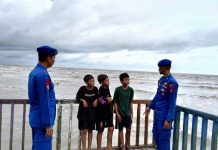 Ditpolairud Mako Perwakilan DAS Jelai Lakukan Pengamanan di Pantai “We Love Jelai”
