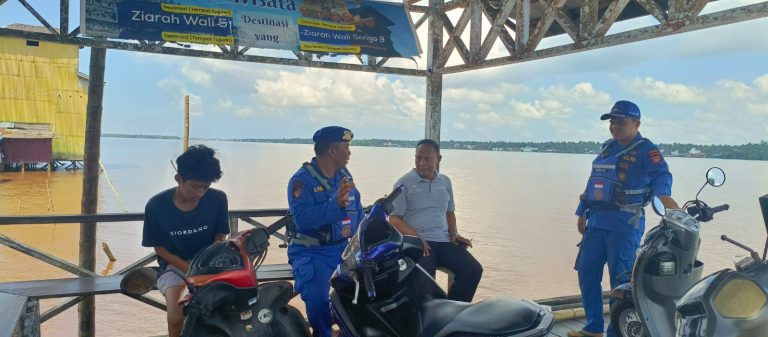 Ditpolairud Polda Kalteng  Imbau Warga Samuda, Soal Bahaya Narkoba dan Judol