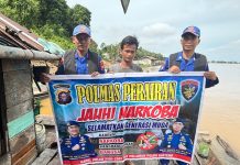 Jauhi Narkoba! Imbauan Ditpolairud Polda Kalteng kepada Masyarakat Pesisir