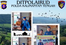 Personel Ditpolairud ke Pesisir Antisipasi Penyebaran Narkoba di DAS Katingan