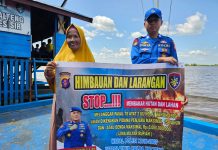 Personel Ditpolairud Cegah Pembakaran Hutan dan Lahan