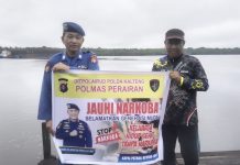 Personel KP XVIII-1004 Ditpolairud, Peduli Selamatkan Generasi Muda dari Bahaya Narkoba