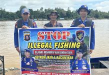 Ditpolairud Polda Kalteng Gencar Melawan Destructive Fishing di DAS Barito