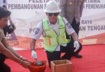 Peletakan Batu Pertama Pembangunan Dapur SPPG Polres Murung Raya