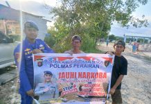 Jalin Komunikasi, Ditpolairud Sampaikan Pesan Jauhi Narkoba