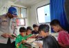 Perpustakaan Terapung Ditpolairud Layani Pendidikan Anak-Anak DAS Kumai
