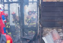 Sebuah Rumah Terbakar di Jalan Sengaji Hilir, Muara Teweh