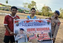 Personel Ditpolairud Rangkul dan Motivasi Pemuda Pesisir, Hidup Sehat Tanpa Narkoba
