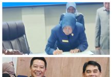 DPRD Barito Utara Paripurna, Sahkan Penetapan Bupati Shalahuddin dan Wakil Bupati Felix Tingan