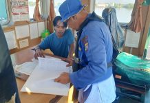 Kapal Polisi XVIII-2006 Ditpolairud, Periksa Legalitas Kapal Pelintas DAS Mentaya