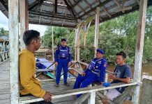 Ditpolairud Polda Kalteng Sambangi dan Edukasi Masyarakat Desa Binaan