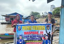 Ditpolairud Polda Kalteng Ajarkan Cara Cegah Terorisme-Radikalisme di DAS Barito