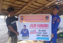 Ditpolairud Jaga Kondusivitas DAS Seruyan, Warga Diminta Jauhi Narkoba