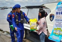 Ditpolairud Gelar Gerakan Pangan Murah Bagi Masyarakat Kotim