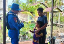 Personel Ditpolairud Sambangi Masyarakat DAS Kapuas, Tekan Setiap Potensi Kejahatan