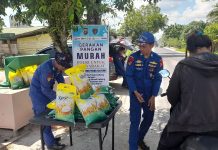 Ditpolairud Adakan Lagi Gerakan Pangan Murah Bagi Masyarakat Kotim 