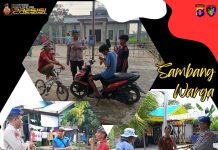 Personel Ditpolairud Rutin Sambangi Warga, Antisipasi Gangguan Kamtibmas