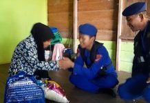 Ditpolairud Polda Kalteng Wujudkan Peduli dan Solidaritas Terhadap Masyarakat Lewat Berbagi Sembako 