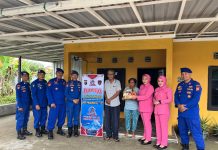 Jelang HUT ke-75 Polairud, Ditpolairud Kalteng dan Bhayangkari Anjangsana Purnawira & Warakawuri