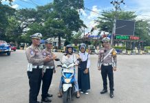 Sosialisasi Zebra Telabang 2025, Kapolres Barito Utara Puji Pengendara Patuh