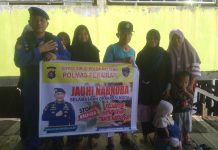 Personel Ditpolairud Bantu Selamatkan Generasi Muda DAS Mentaya dari Bahaya Narkoba