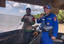 Ditpolairud Gencarkan Imbauan Keselamatan Maritim kepada Nelayan Batanjung 