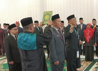 Bupati Shalahuddin Lantik 4 Pejabat Eselon II Pemkab Barito Utara