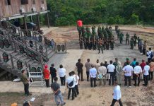 Bupati Heriyus Sambut Kedatangan Batalyon Infanteri TP 883 di Murung Raya