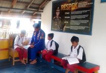 Pondok Baca Ditpolairud Rangsang Minat Anak-Anak Pesisir DAS Kahayan Bahaur