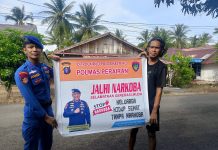 Ditpolairud Polda Kalteng Jaga dan Jauhi Masyarakat DAS Seruyan dari Narkoba