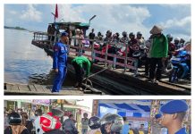 Ditpolairud Polda Kalteng Pam Penyeberangan Sungai, Pastikan Masyarakat DAS Kapuas Aman