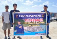 Ditpolairud Polda Kalteng Kondisikan Wisata Pantai We Love Jelai Aman dan Nyaman