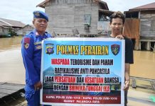 Polmas Ditpolairud Polda Kalteng, Edukasi Nilai Luhur Pancasila Hadapi Bahaya Terorisme dan Radikalisme