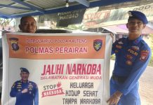 Polmas Ditpolairud, Tingkatkan Kesadaran Masyarakat DAS Seruyan tentang Bahaya Narkoba