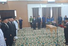Lantik Pejabat PTP, Bupati Heriyus Ingatkan Tanggung Jawab Moral ASN