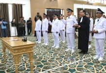 Bupati Murung Raya Lantik Sembilan Kepala Desa PAW