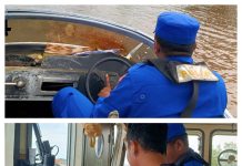Personel Ditpolairud Rutin Periksa Legalitas Kapal, Wujudkan Perairan DAS Mentaya Aman dan Kondusif