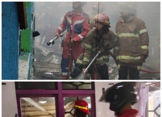 Kebakaran di Muara Teweh, Lima Rumah Warga Dilalap Api