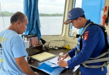 Patroli di DAS Kumai, Ditpolairud Tekankan Keselamatan Pelayaran Paling Utama