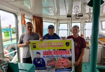 Ditpolairud Polda Kalteng dan Masyarakat DAS Mentaya Jadikan Narkoba Musuh Bersama