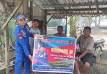 Ditpolairud Sambangi Masyarakat DAS Kumai, Cegah Penyebaran Paham Anti Pancasila
